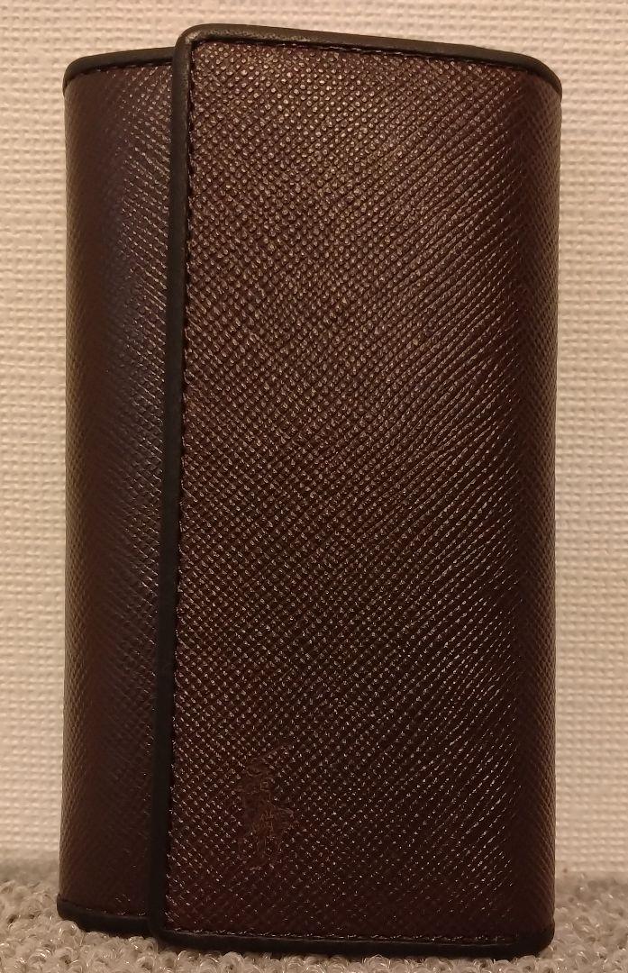 Ralph Lauren ブラウンキーケース Ralph Lauren ブラウン レザー キーケース