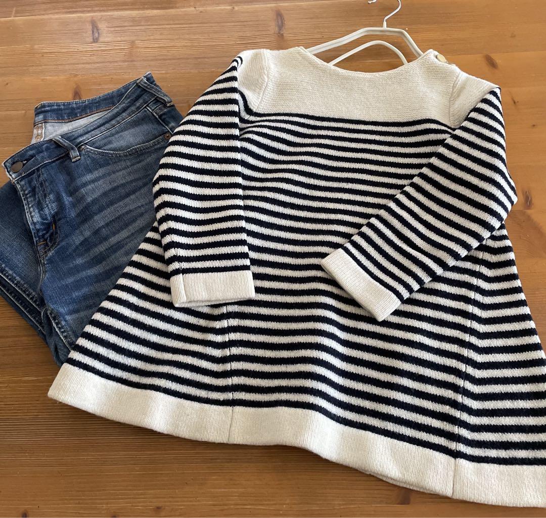 MACPHEE  NORTICAL WOOL  Aラインプルオーバー