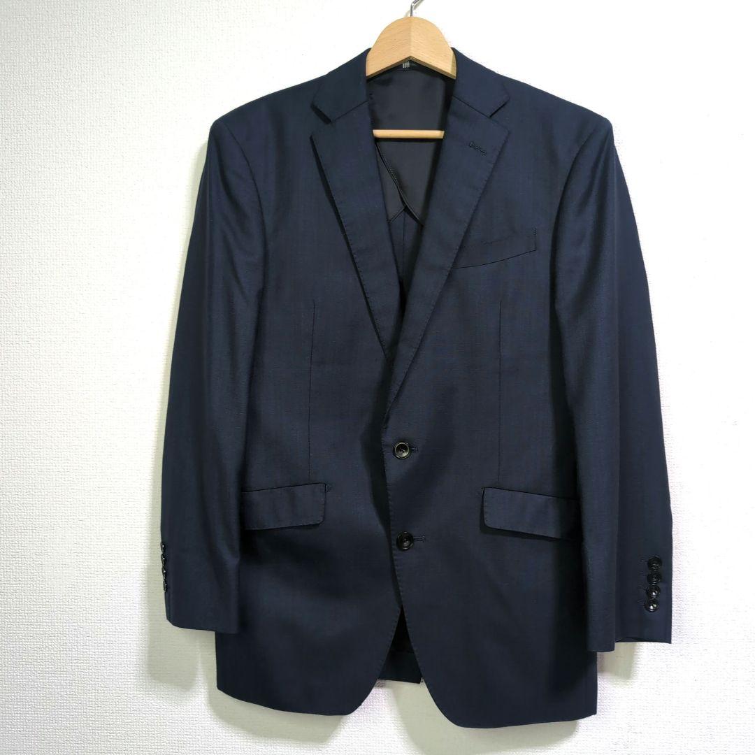 【未使用級】 SUIT SELECT サマースーツ М シルク混 ネイビー 2B 未使用級】 SUIT SELECT サマースーツ М シルク混 ネイビー 2B