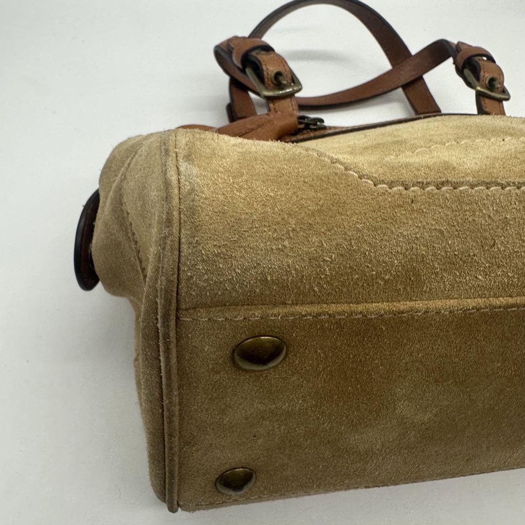 バッグ 00's coach vintage suede handbag Y2K