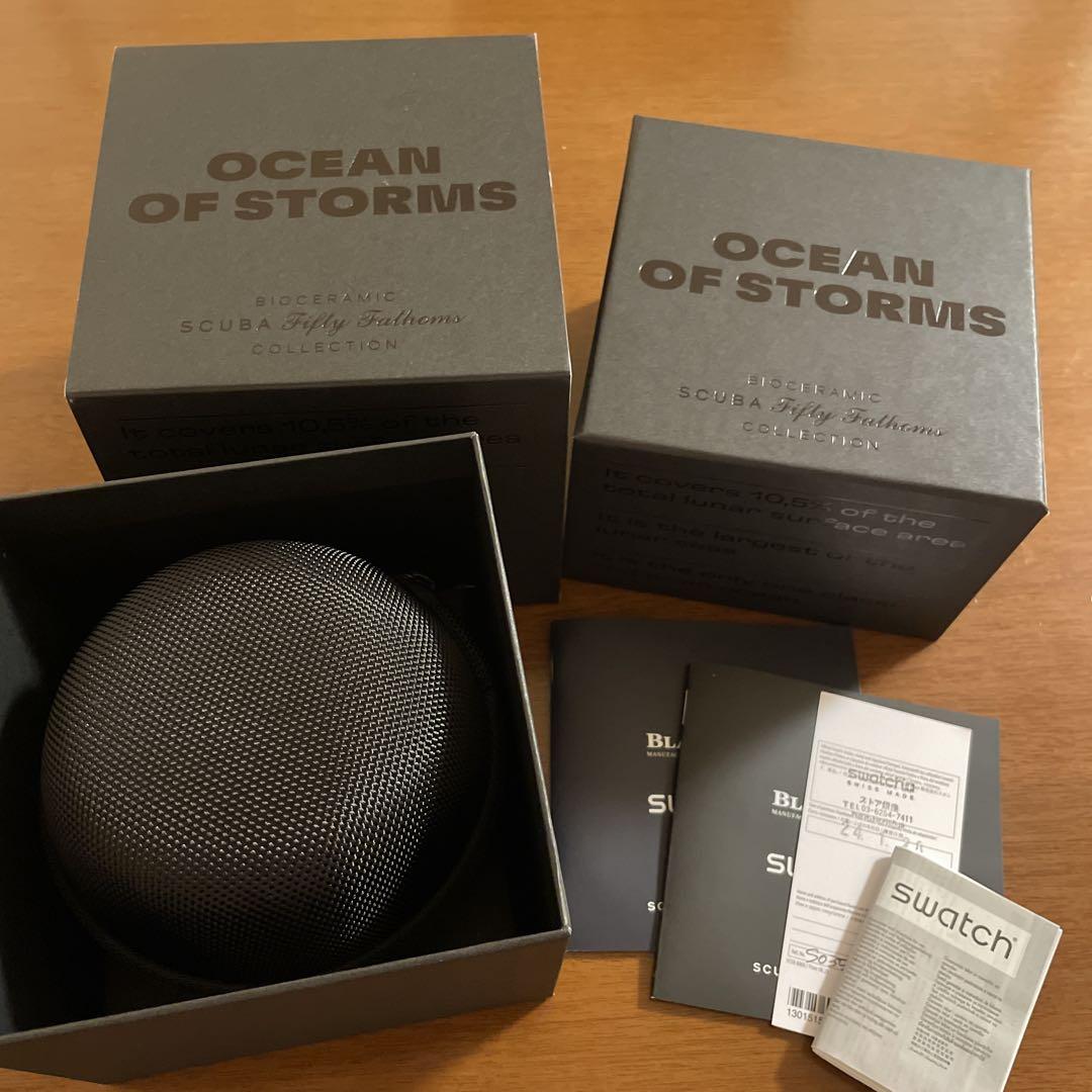 未使用に近いBlancpain x Swatch OCEAN OF STORMS