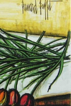 ベルナール・ビュッフェ、「Nature morte aux legumes」