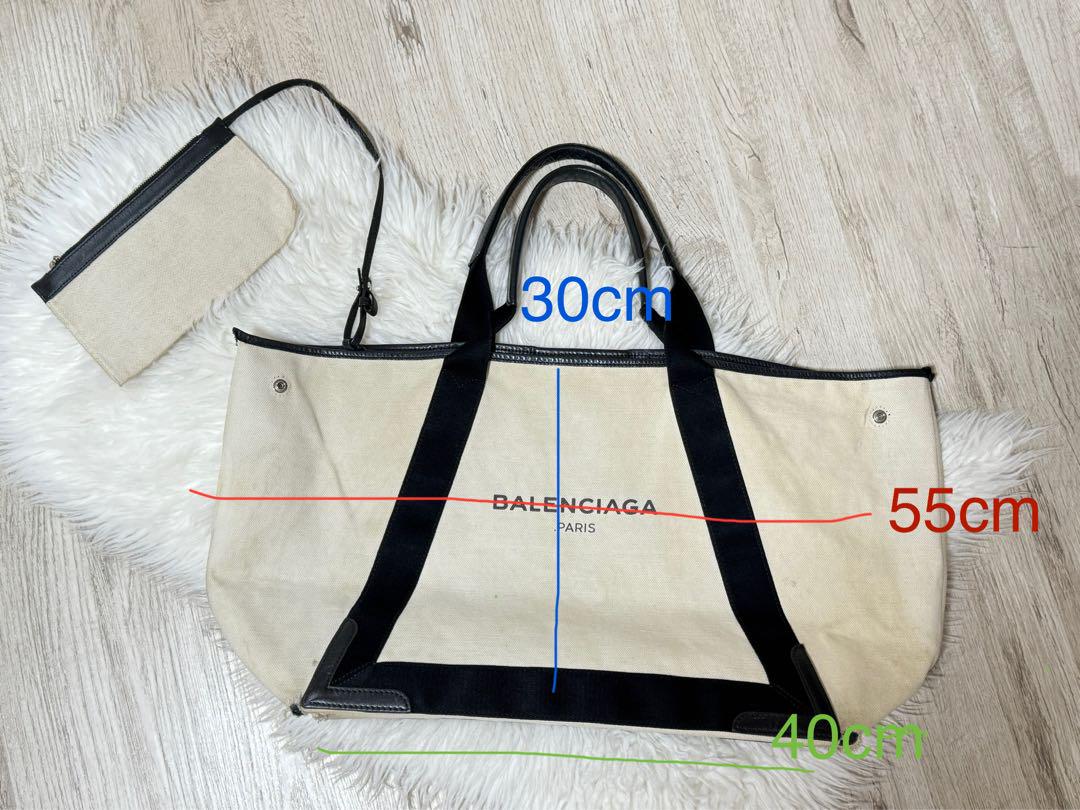 BALENCIAGA◆レザーバッグ ベージュブラック トートバッグ M BALENCIAGA トートバッグ ベージュ ブラック