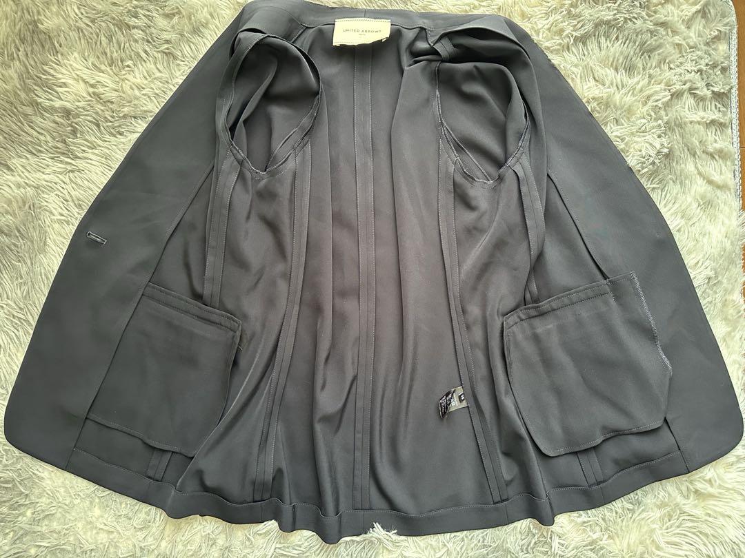 美品　UNITED ARROWS FEEL CLEAN Vノーカラー ジャケット