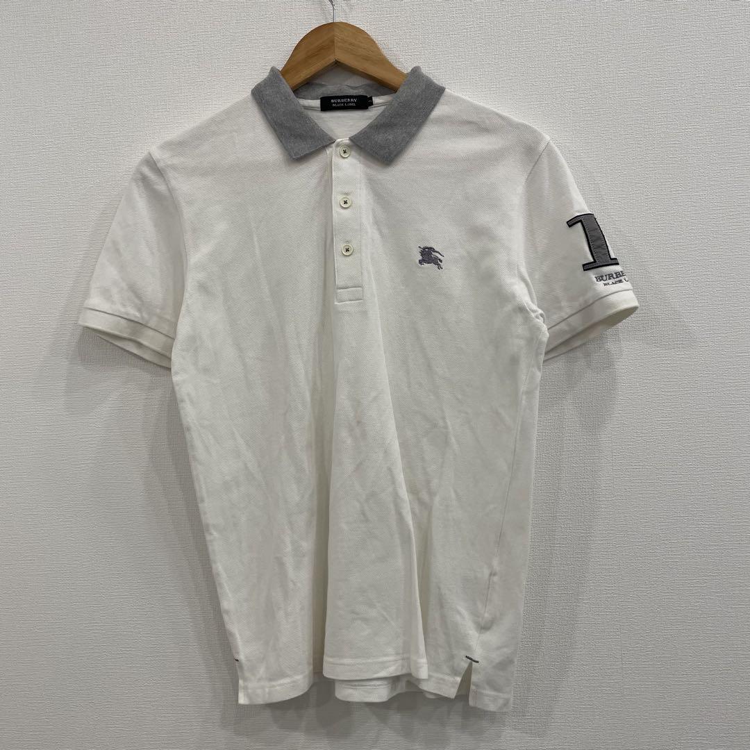 即購入OK】Burberry BLACK LABEL 半袖ポロシャツ サイズ2 - メルカリ