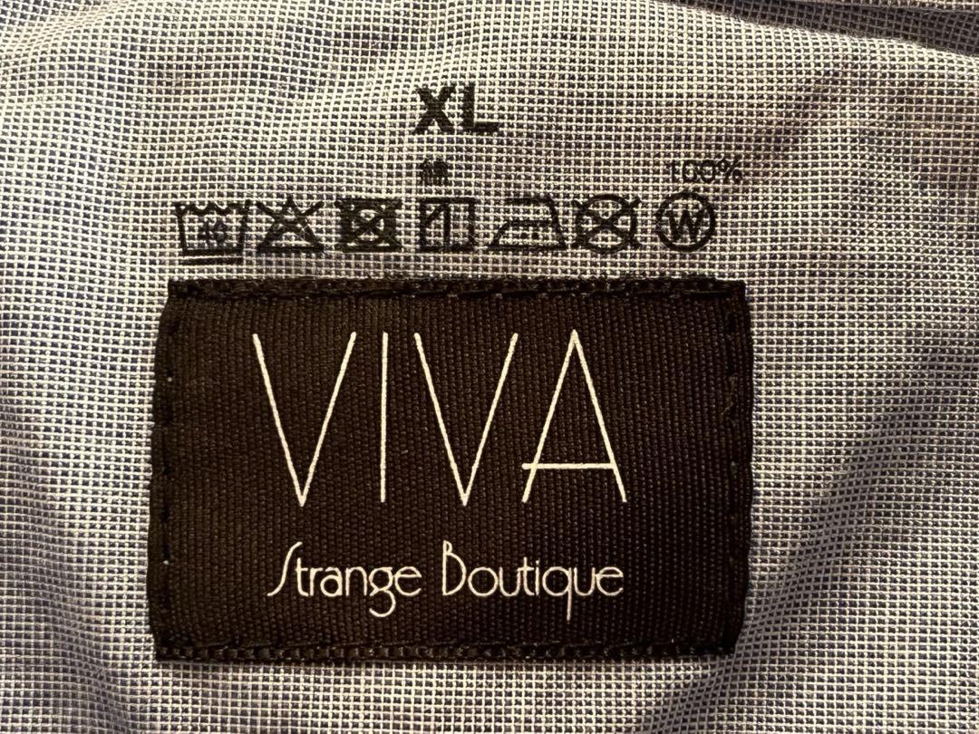 VIVA Strange Eye 半袖シャツ サイズXL サックスブルー