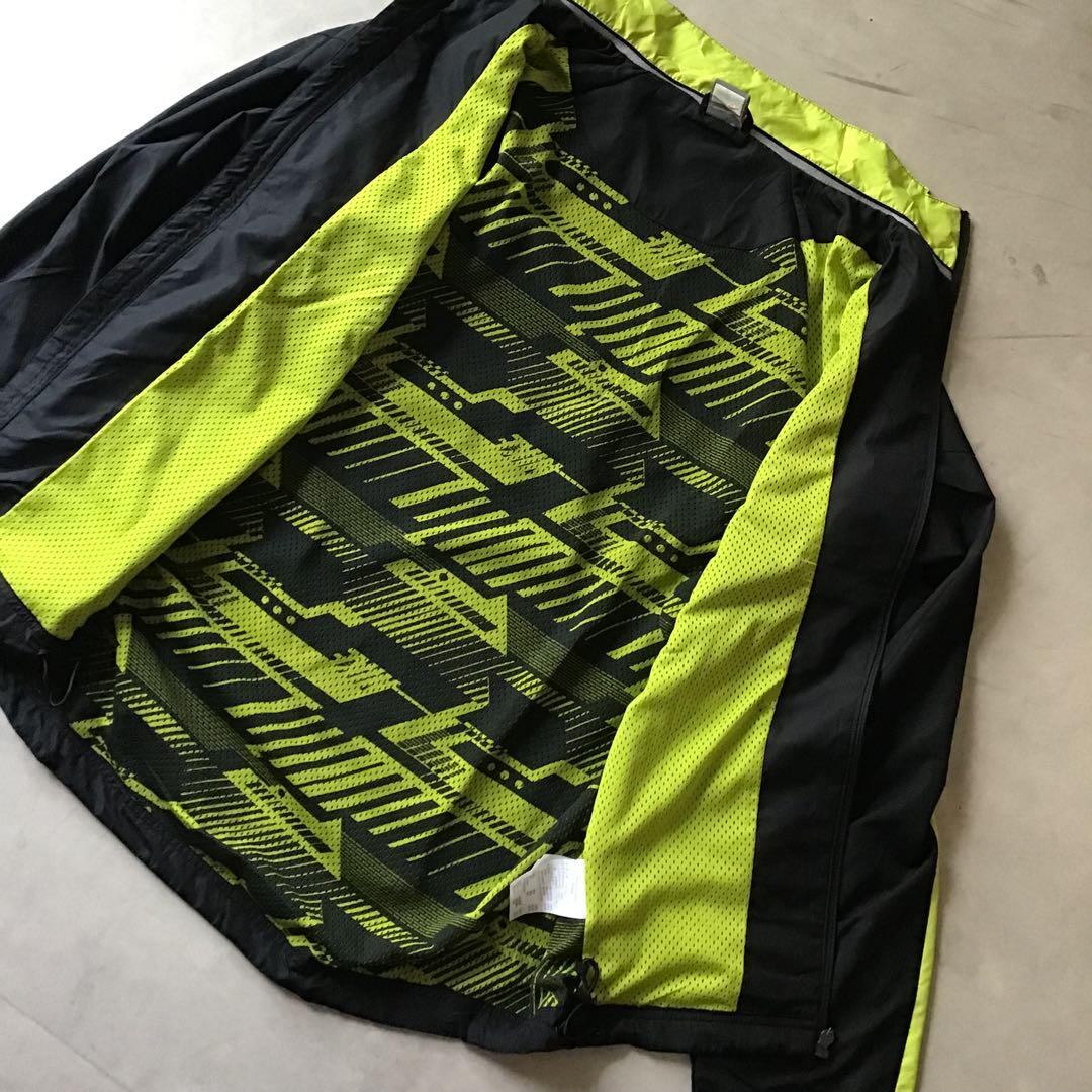 NIKE ナイキ　セットアップ　ジャージ　ナイロンジャケット　ブラック　黄緑