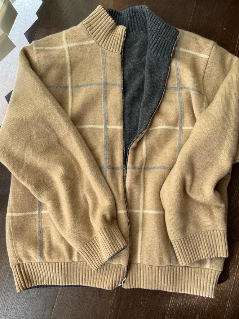 ZEGNA　カシミア　リバーシブルニットジャケット