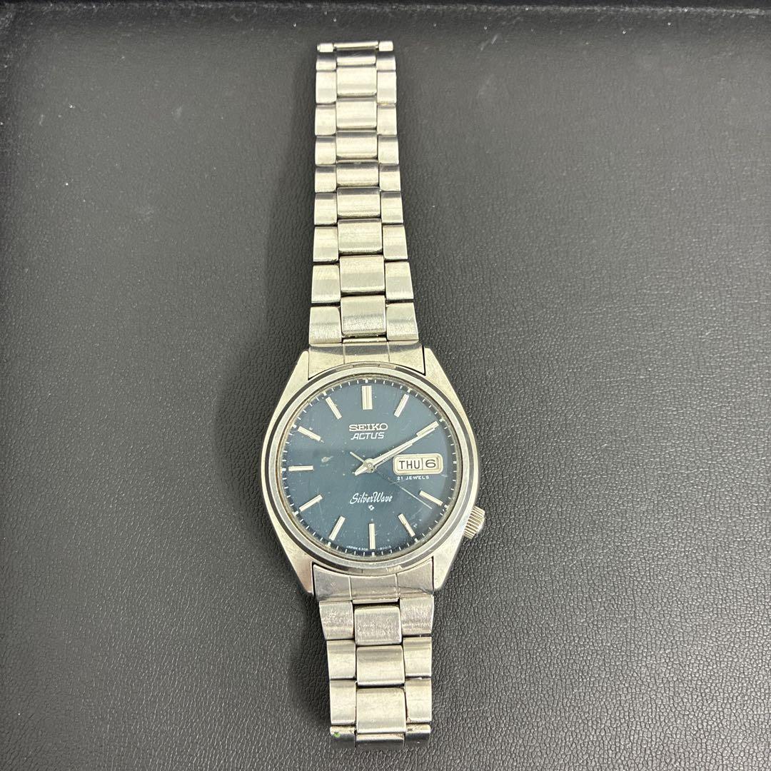 SEIKO ACTUS 自動巻き時計 ダークブルー