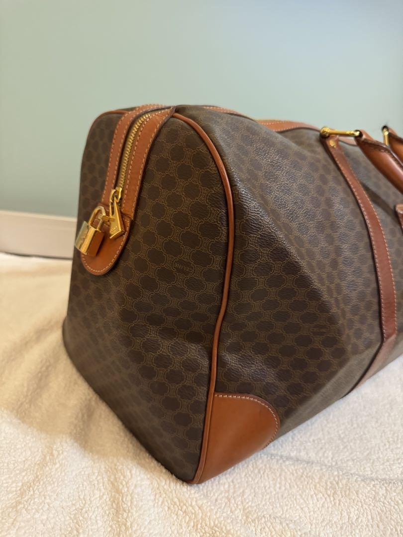 CELINE ブラウンレザーボストンバッグ