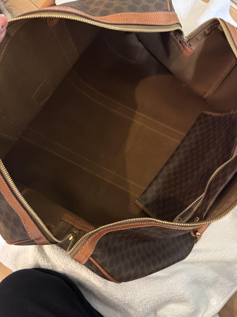 CELINE ブラウンレザーボストンバッグ