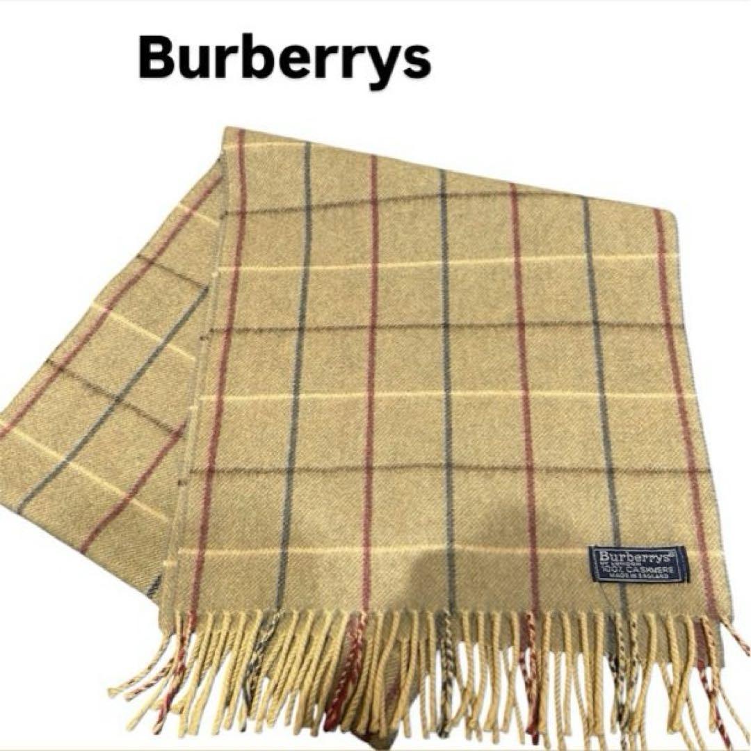 【M3】Burberrys 100%カシミヤ マフラー