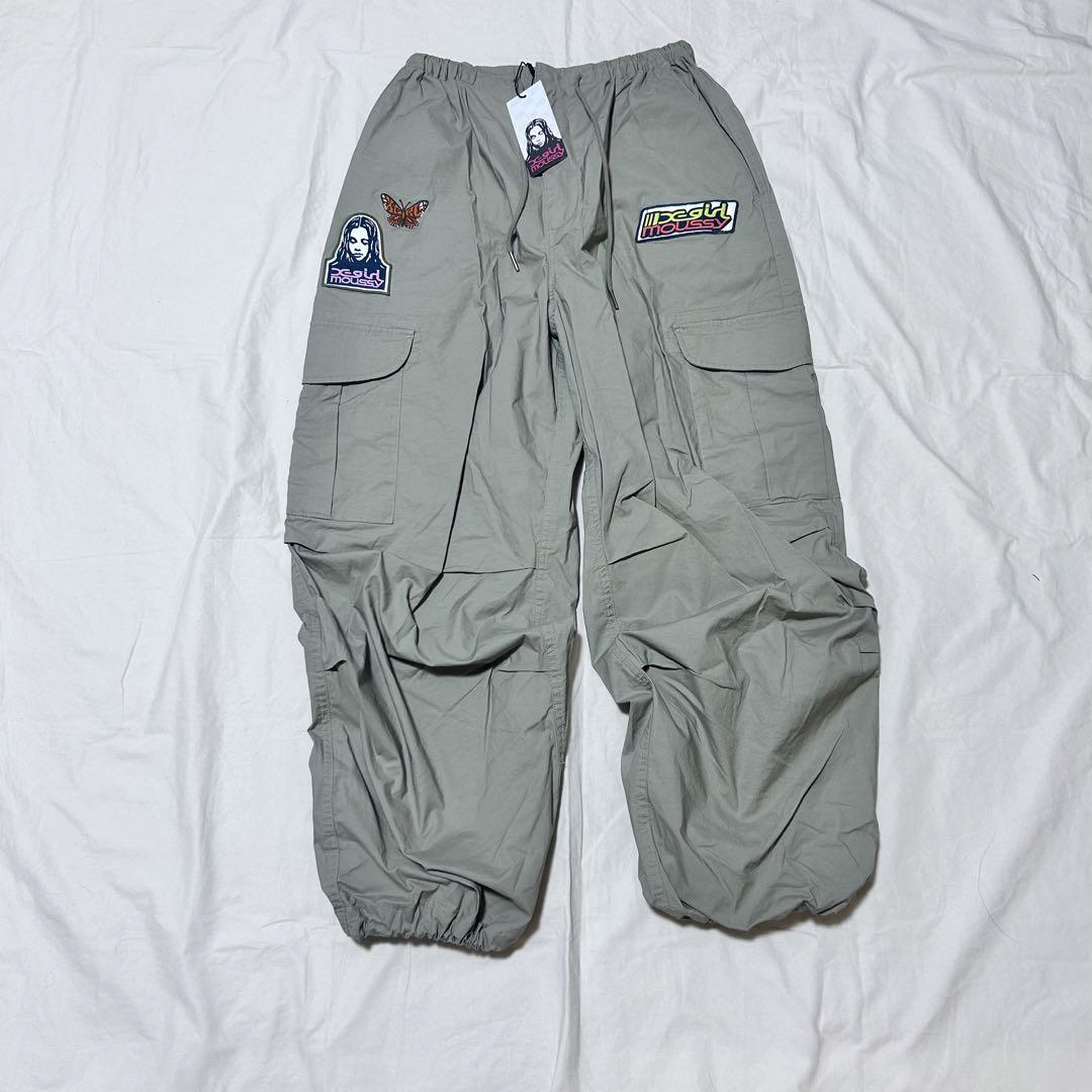 新品　完売品　X-girl 【 moussy コラボ】カーゴパンツ　ベージュ　S