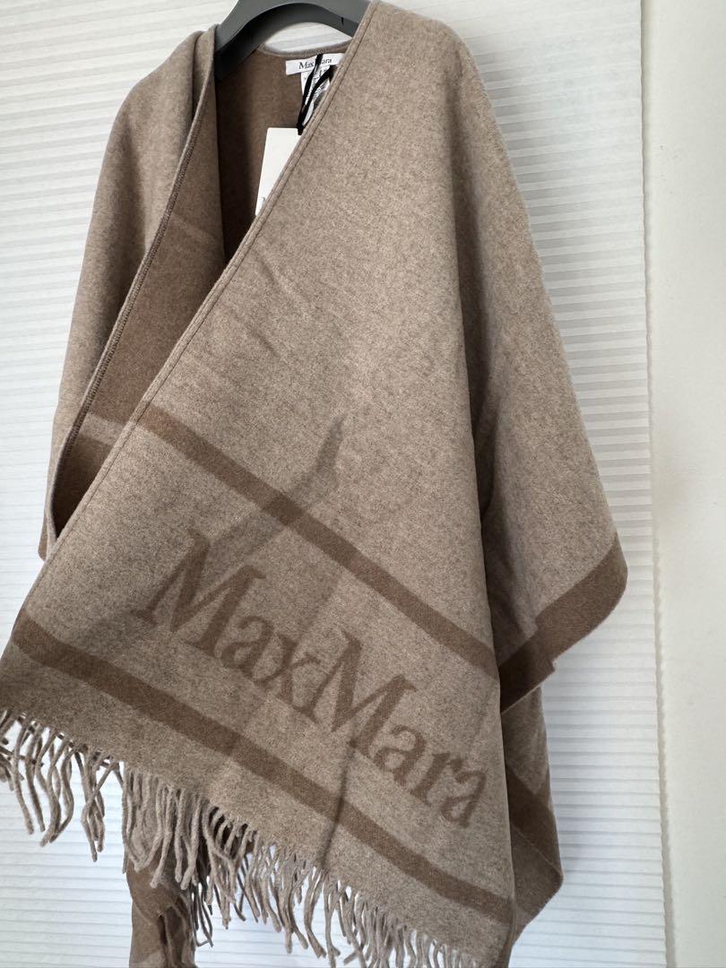新品★ MaxMara マックスマーラ　ケープ　ベージュ　ポンチョ ストール