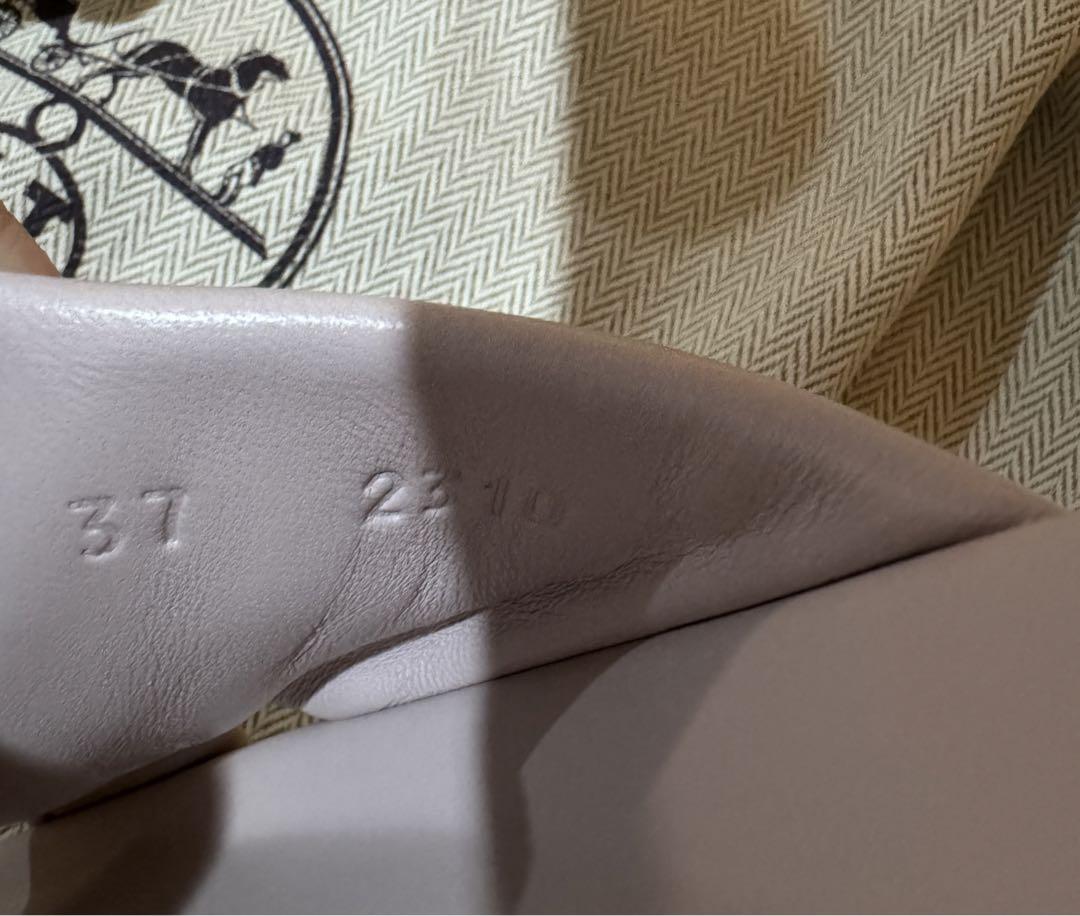 新品 エルメス HERMES サンダル インフラ ローズポルスレーヌ  37