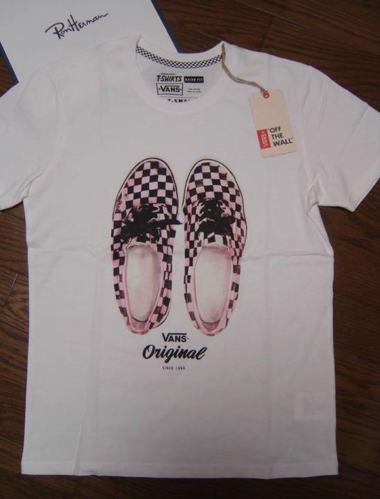 RHC ロンハーマン VANS Tシャツ XS 白 オーセンテック チェッカー