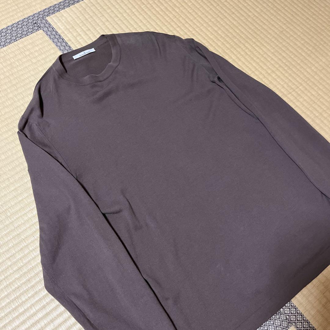 即納！最大半額！ Zegna Ermenegildo コットンニット 50 ブラウン トップス