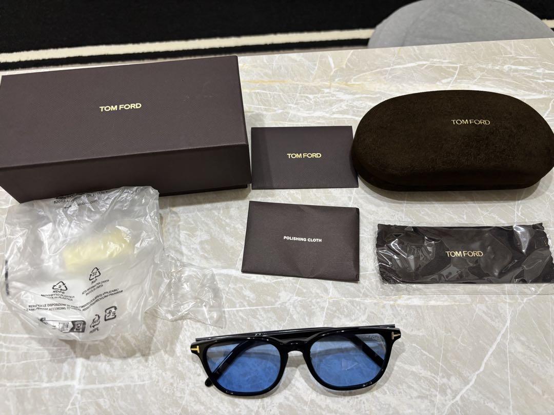 新品　TOM FORD TF 1040-d 01vブラック/ブルー サングラス