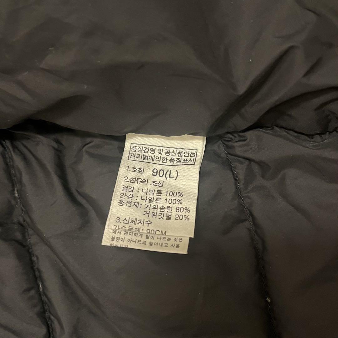 THE NORTH FACE 黒 ダウンジャケット ホワイトレーベル サイズL