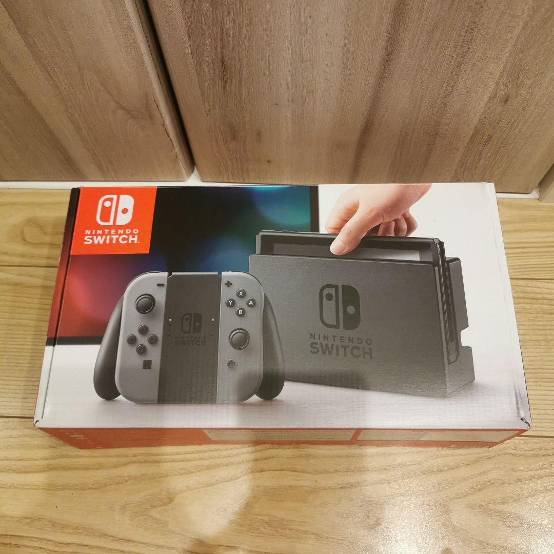 Nintendo Switch 本体 グレー 保護シート 128GB SD付任天堂