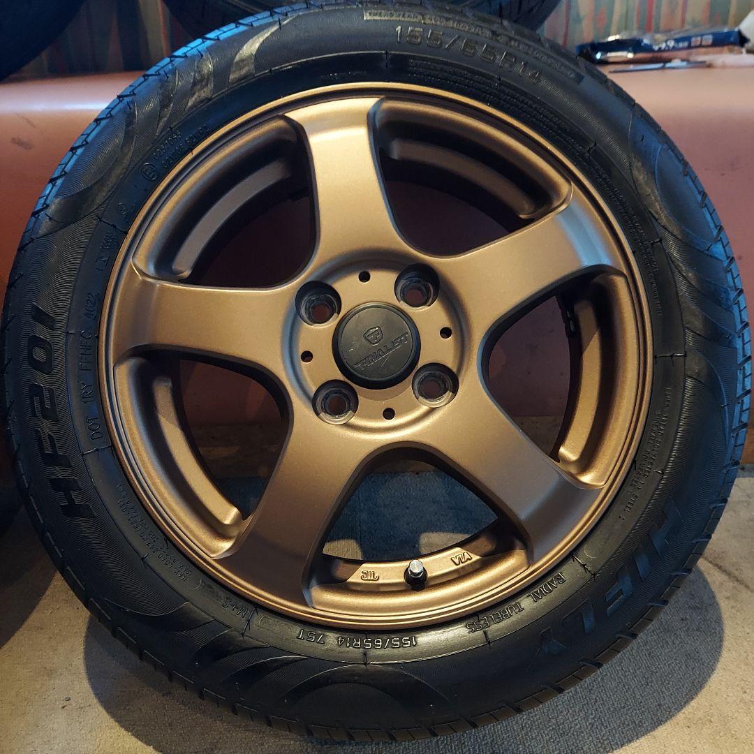 14インチ　ホイールタイヤセット送料込！エブリィ　キャリー　TE37