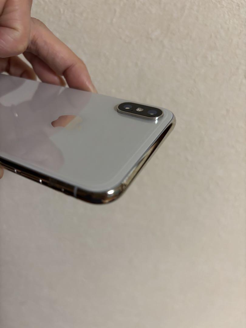 iPhone X 本体　箱あり　シルバー　64G SIMロックなし