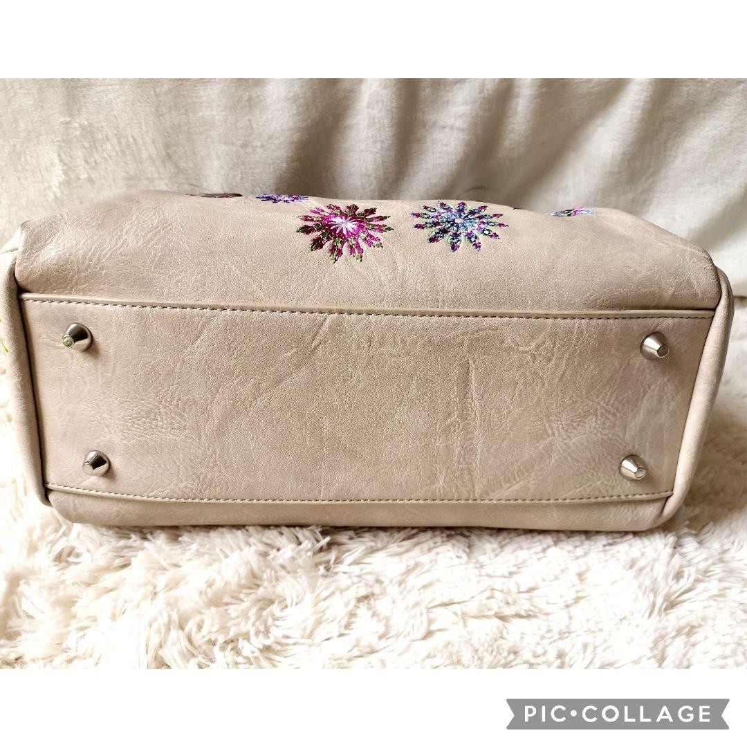美品】Desigual ADA LOVERTY 花柄刺繍トートバッグ 2way - メルカリ