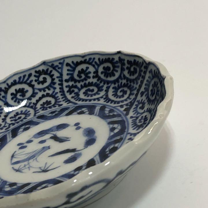 古伊万里 伊万里 染付 古染付 蛸唐草 唐草文 江戸期 蔵出し 中