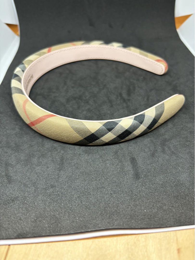 Burberry チェック柄 ヘアバンド
