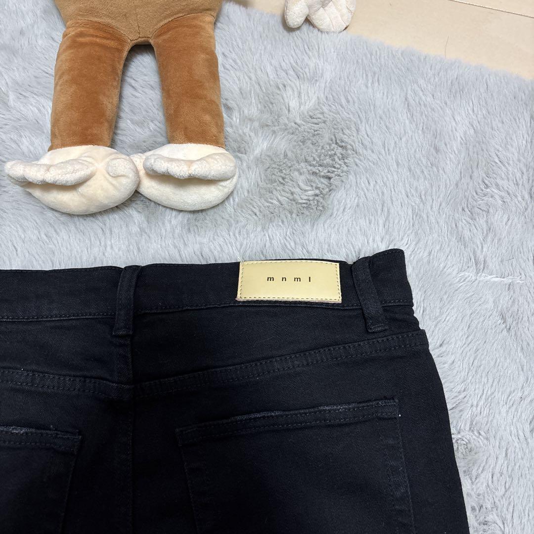 パンツ X201 RHINESTONE SKINNY DENIM