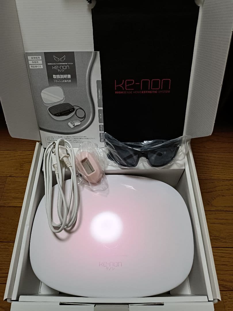 【約10万ショット残あり】ke-non ケノン フラッシュ式脱毛器本体　効果あり