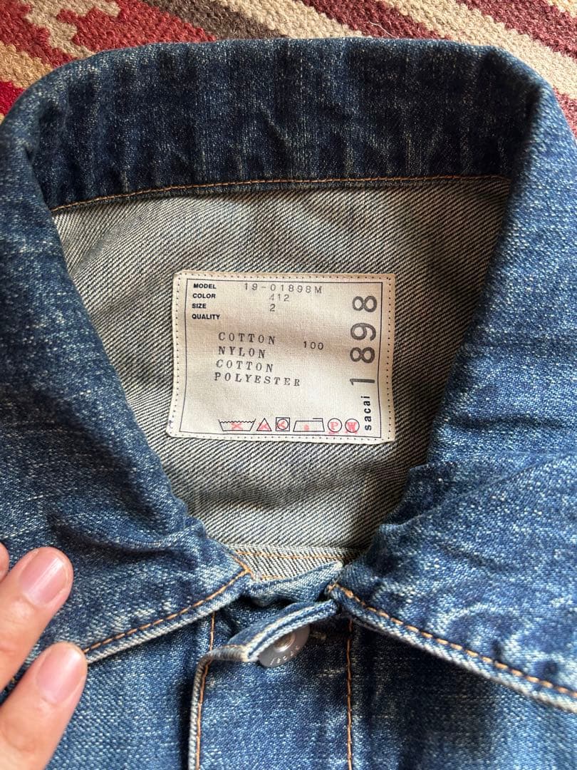 SACAI サカイ MA-1 デニム ジャケット leviesリーバイス カラー