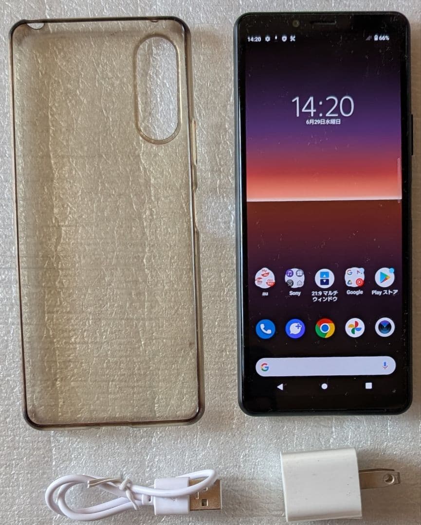 SONY Xperia 10II au SOV43 ブラック 64GB