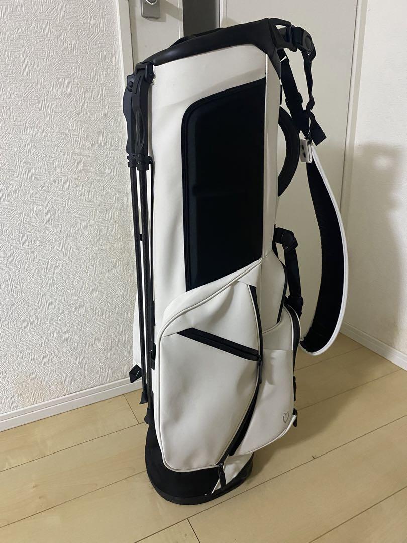 ベゼルゴルフ　スタンドキャディバック　ホワイト　中古品