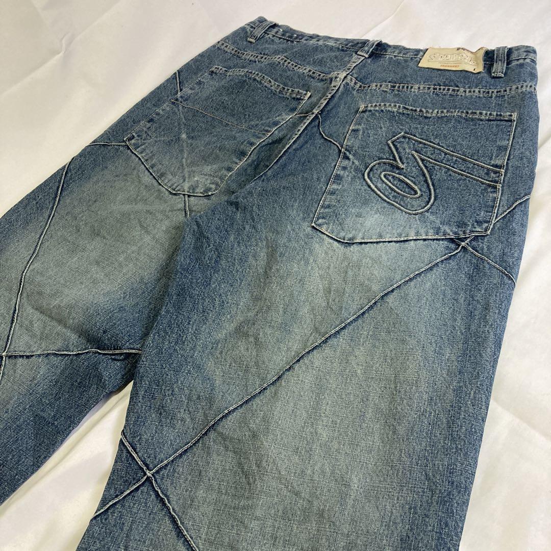 リアル 90s SOUTHPOLE サウスポール ワイド デニム バギー B系 y2k