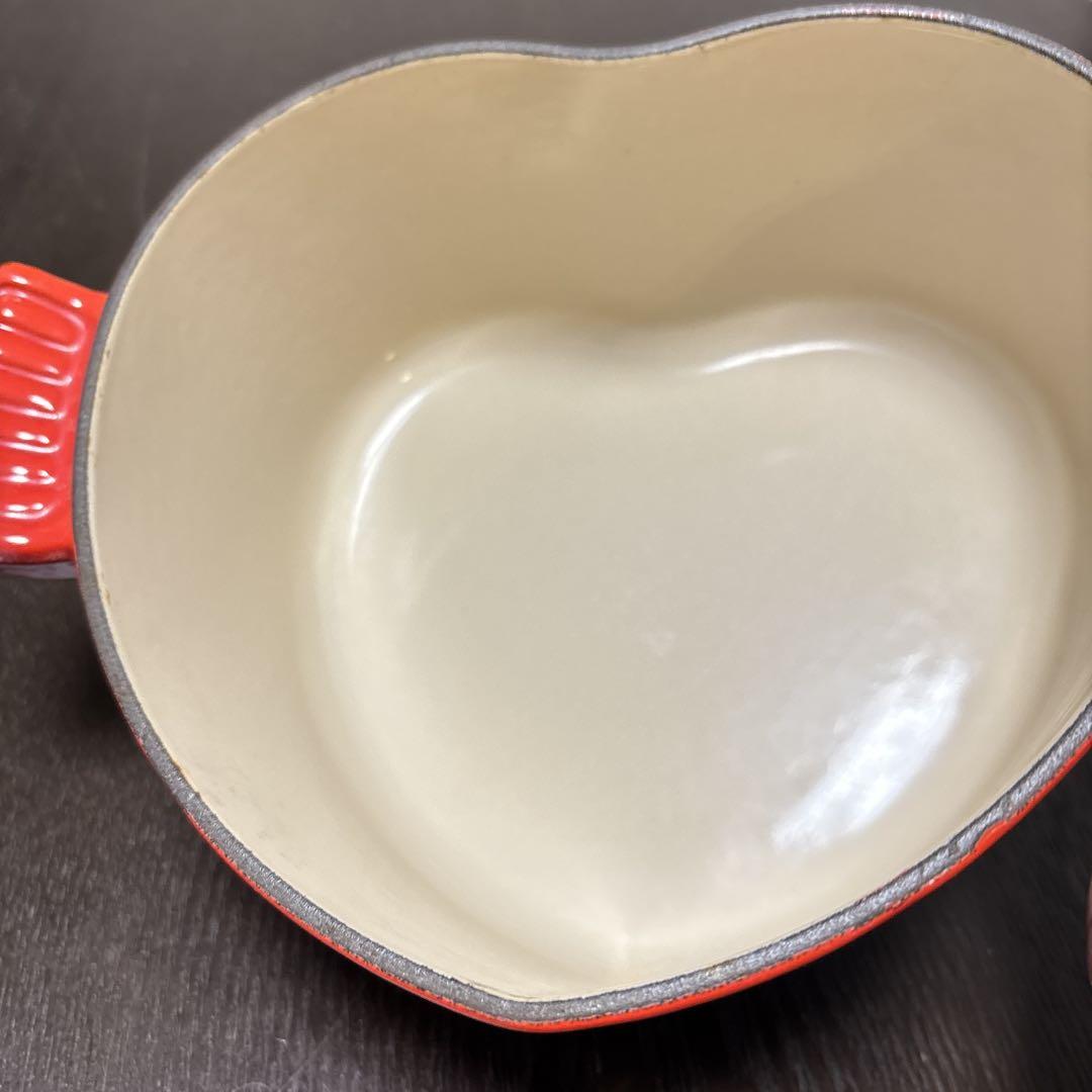 LE CREUSET ココット・ダムール/ハート型/両手鍋　ルクルーゼ