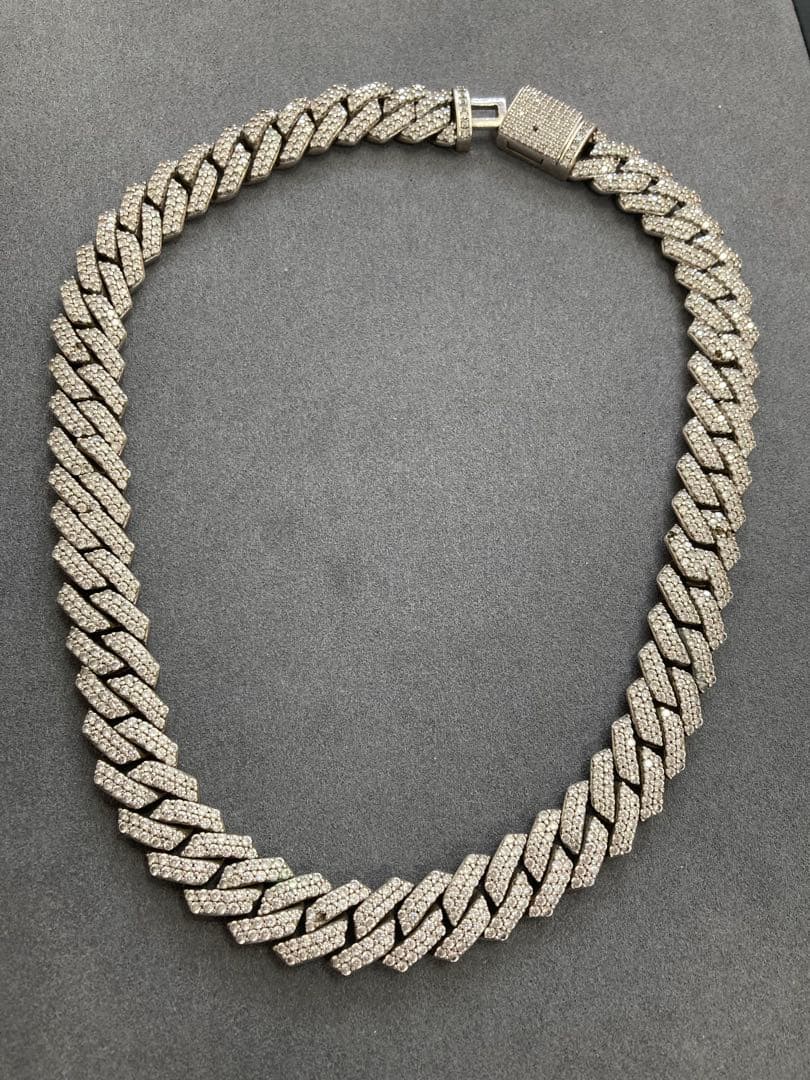 マイアミチェーンネックレス ジルコニア入り マイアミチェーンネックレス ジルコニア入り