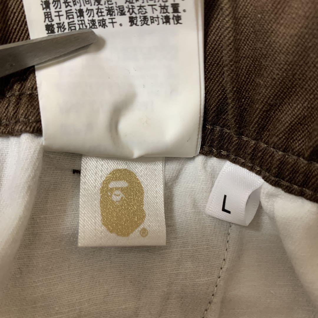 A Bathing Ape ベーシングエイプ　ショートパンツ　ブラウンサイズL