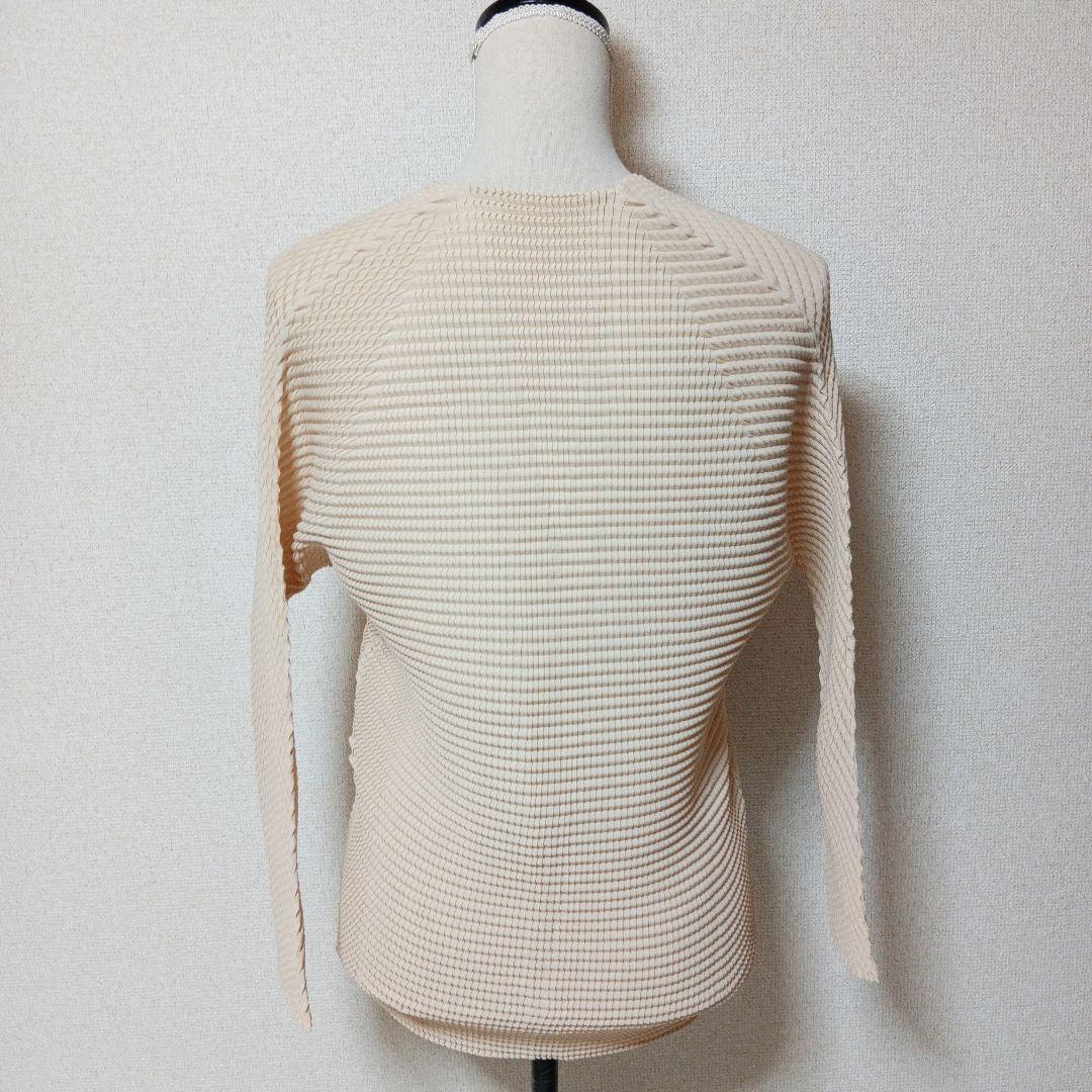 【希少品】【美品】ISSEY MIYAKE プリーツVネックカットソー M