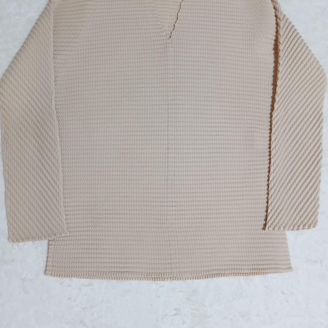 【希少品】【美品】ISSEY MIYAKE プリーツVネックカットソー M