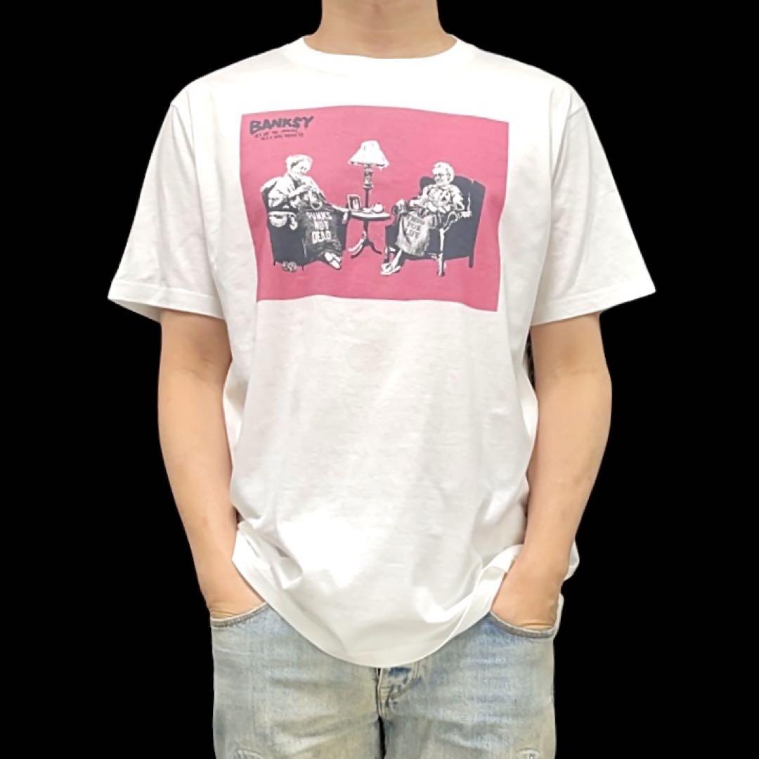 新品 BANKSY バンクシー 爆弾 ハグ ガール ハート スウェット