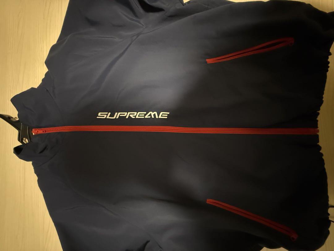SUPREME コントラストジップジャケット L ネイビー