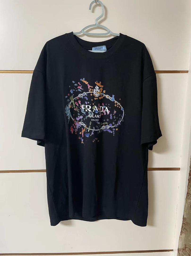 PRADA オーバーサイズ Tシャツ ブラック - メルカリ