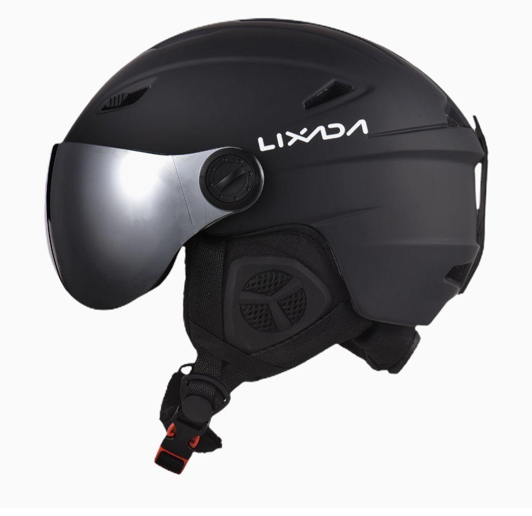 新品未使用 スノボ、スキーバイザー付きヘルメット