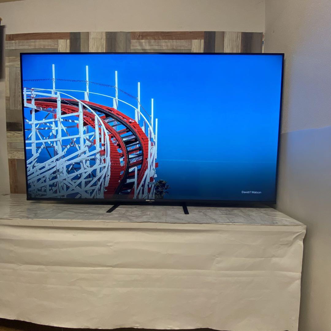 即日受渡❣️全国送料込 4年前購入DMM65インチ4K液晶ディスプレイスピーカー付