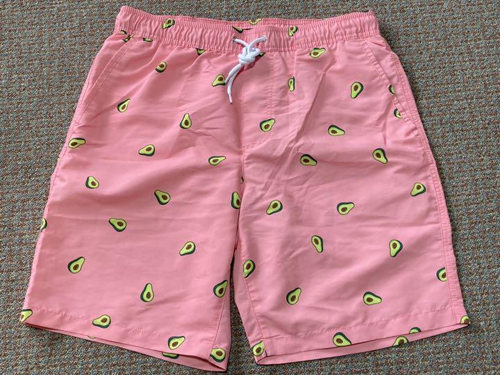 ハーフパンツ スイムパンツ サーフパンツ サーモンピンク アボカド 海パン 水泳