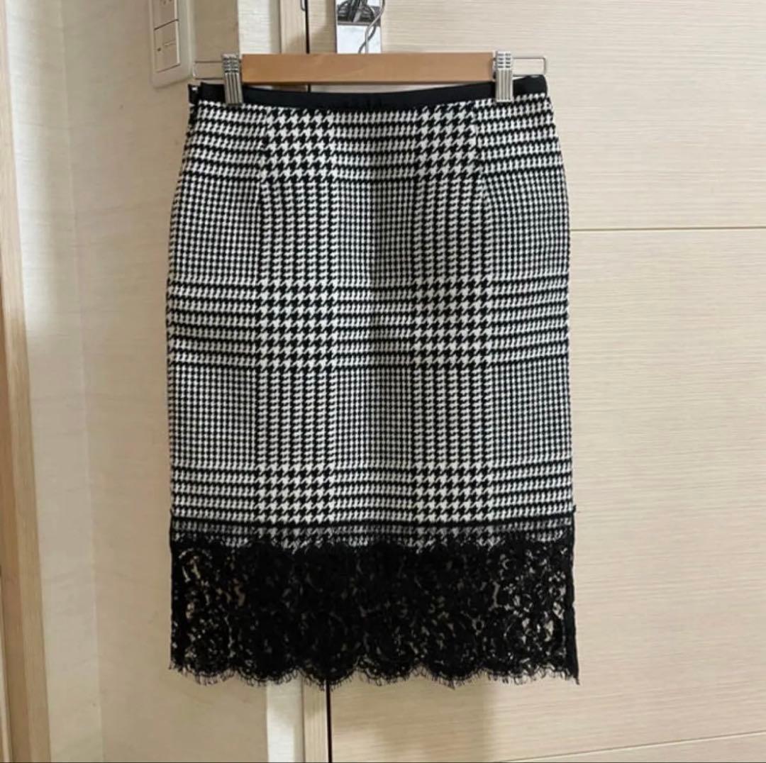 サカイ　千鳥柄スカート