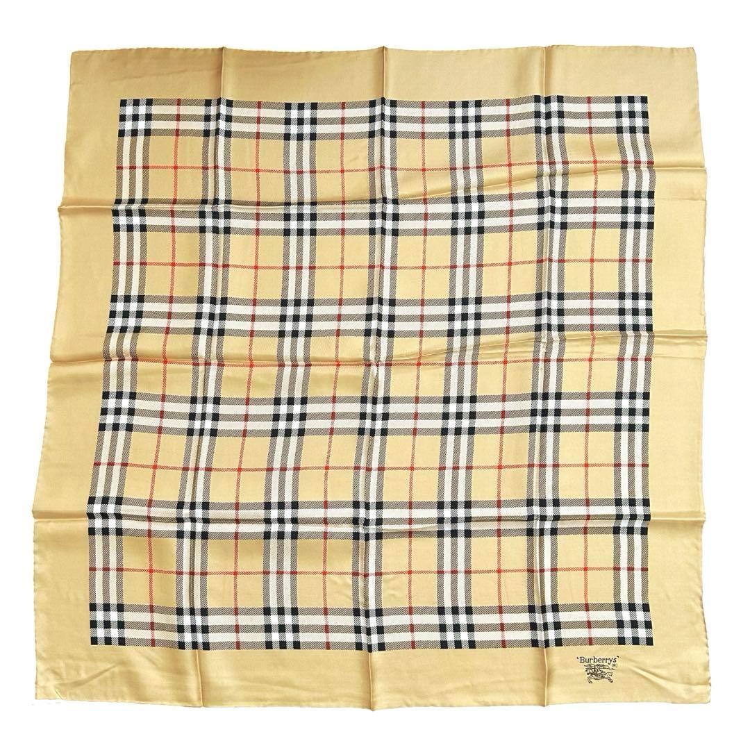 【 新品未使用 】Burberrys 大判スカーフ ノバチェック　シルク BURBERRY - 美品 人気 Burberrysバーバリーズ ☆ノバチェック柄