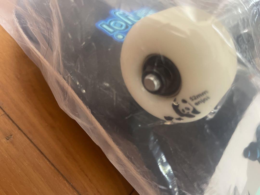 【新品未使用】Enjoi スケートボード　パンダ　BLACK-8インチ