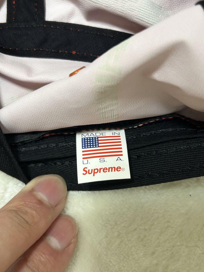 supreme シュプリーム キャンプキャップ　総柄　オレンジ